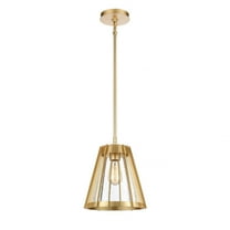 Elk Home 10-Inch Wide Open Louvers Pendant, Modern, Champagne Gold