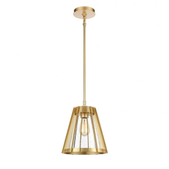 Elk Home 10-Inch Wide Open Louvers Pendant, Modern, Champagne Gold