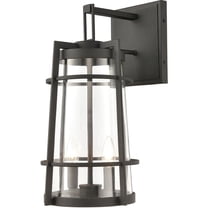 Elk Home 10-Inch Wide Outdoor Crofton Wall Sconce, Charcoal