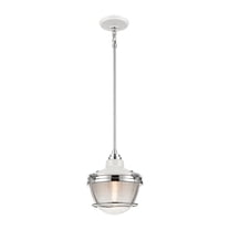 Elk Home 10-Inch Wide Seaway Passage Pendant, Polished Nickel
