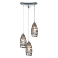 thumbnail image 1 of Elk Home 10-Inch Wide Twister Pendant, Transitional, Polished Chrome, 1 of 3