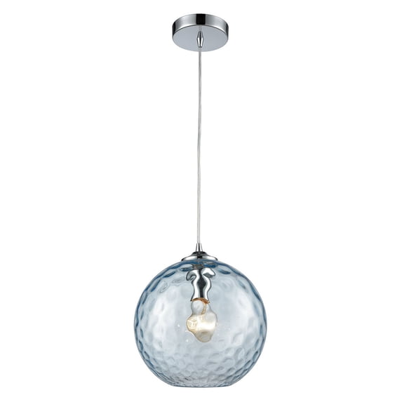 Elk Home 10-Inch Wide Watersphere Pendant, Modern, Polished Chrome