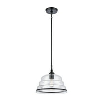 Elk Home 11-Inch Wide Boyer Pendant, Transitional, Matte Black