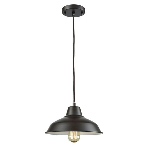 Elk Home 11-Inch Wide Classic Loft Pendant, Oil Rubbed Bronze