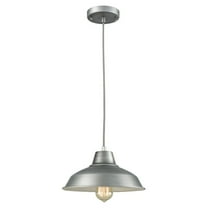 Elk Home 11-Inch Wide Classic Loft Pendant, Traditional-Weathered Zinc