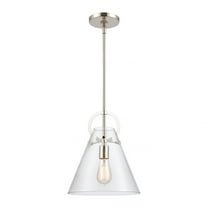 Elk Home 11-Inch Wide Gabby Pendant, Contemporary, Polished Nickel