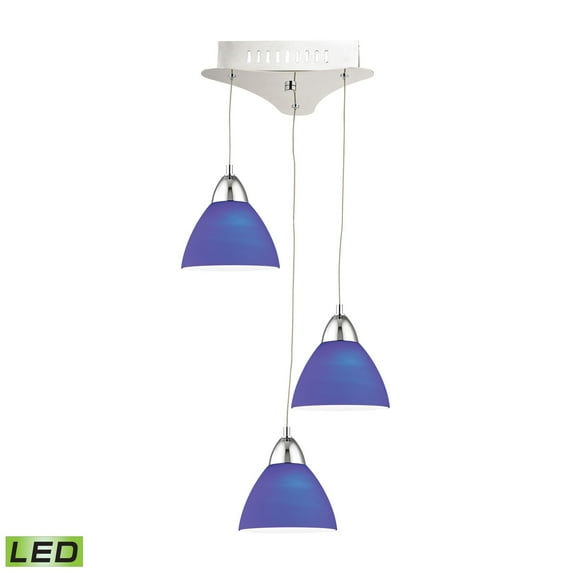 Elk Home 11-Inch Wide Piatto Mini Pendant, Transitional, Chrome