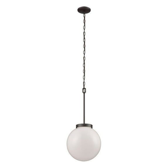 Elk Home 12-Inch Wide Beckett Pendant, Modern, Oil Rubbed Bronze