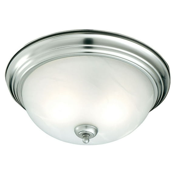 Elk Home 12-Inch Wide Ceiling Essentials Flush Mount, Brushed Nickel
