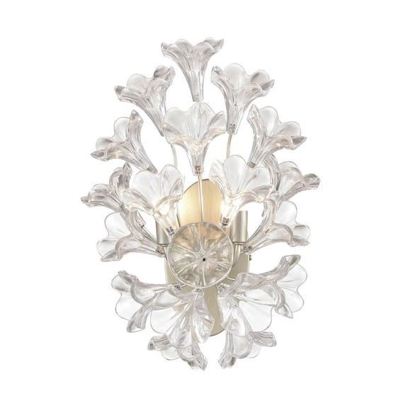 Open Box Elk Home 12-Inch Wide Celene Sconce, Traditional, Aged Silver