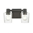 thumbnail image 1 of Elk Home 12-Inch Wide Celia Vanity Light, Transitional, Matte Black, 1 of 2