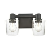 Elk Home 12-Inch Wide Celia Vanity Light, Transitional, Matte Black