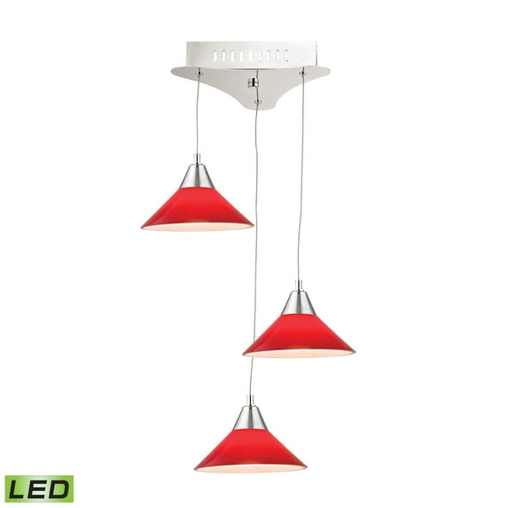 Elk Home 12-Inch Wide Cono Mini Pendant, Transitional, Chrome