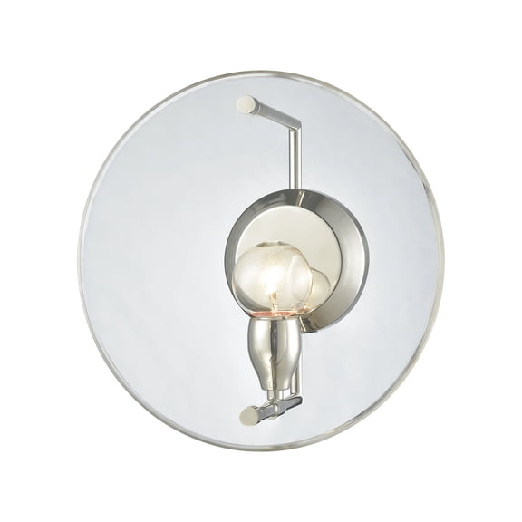 Elk Home 12-Inch Wide Disco Sconce, Contemporary, Polished Nickel