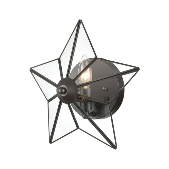 Elk Home 12-Inch Wide Moravian Star Sconce, Oil Rubbed Bronze