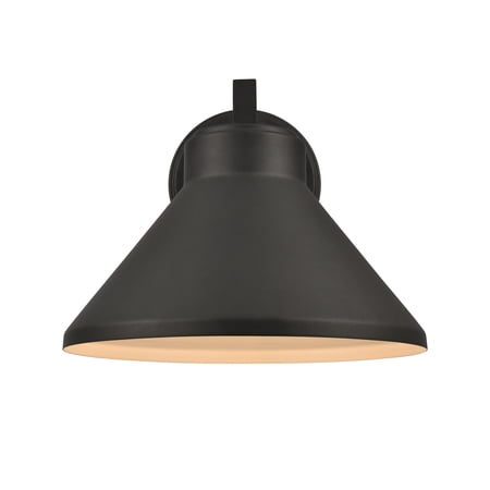 Elk Home 12-Inch Wide Outdoor Thane Wall Sconce, Textured Black