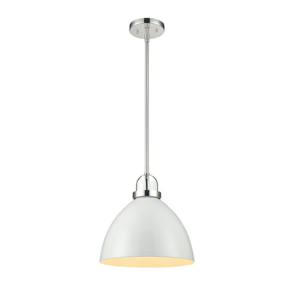 Elk Home 12-Inch Wide Somerville Pendant, Transitional, Gloss White
