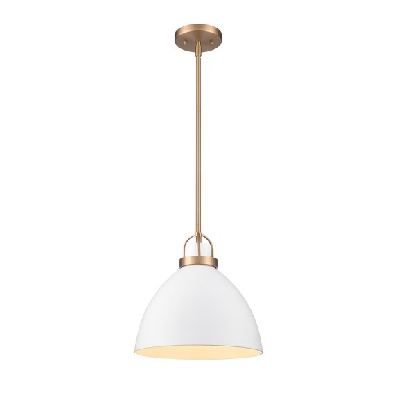 Elk Home 12-Inch Wide Somerville Pendant, Transitional, Matte White