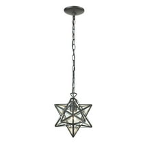 Elk Home 12-Inch Wide Star Pendant, Traditional, Oil Rubbed Bronze
