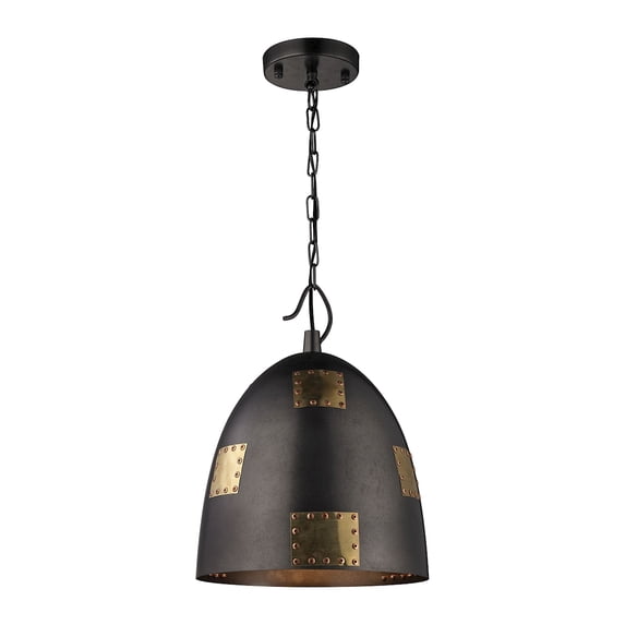 Elk Home 12-Inch Wide Strasburg Mini Pendant Transitional-Antique Gold