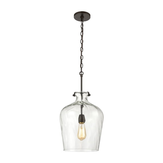 Elk Home 12-Inch Wide Tuscan Villa Pendant, Oil Rubbed Bronze