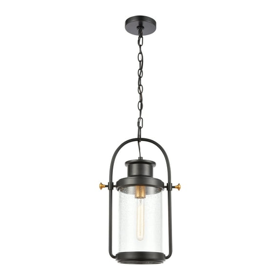 Elk Home 12-Inch Wide Wexford Hanging, Transitional, Matte Black