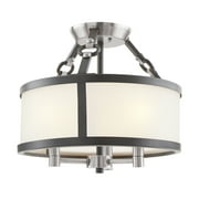 Elk Home 13-Inch Wide Armstrong Grove Semi Flush Mount, Espresso