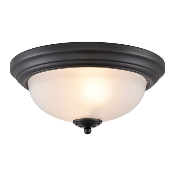 Elk Home 13-Inch Wide Basics Flush Mount, Traditional, Black