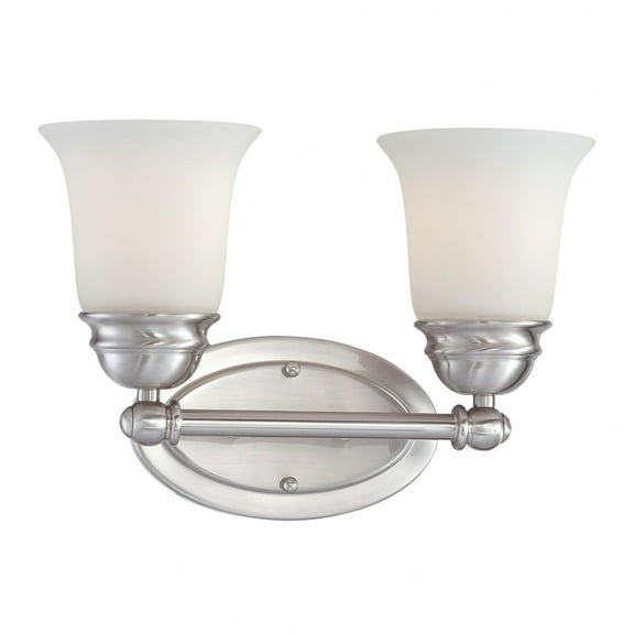Elk Home 13-Inch Wide Bella Vanity Light, Traditional, Brushed Nickel
