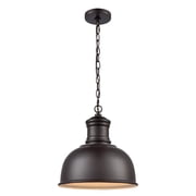 Cedar Park 13-inch Wide 1-Light Outdoor Pendant in Oil Rubbed Bronze