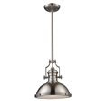 thumbnail image 1 of Elk Home 13-Inch Wide Chadwick Pendant, Transitional, Satin Nickel, 1 of 5