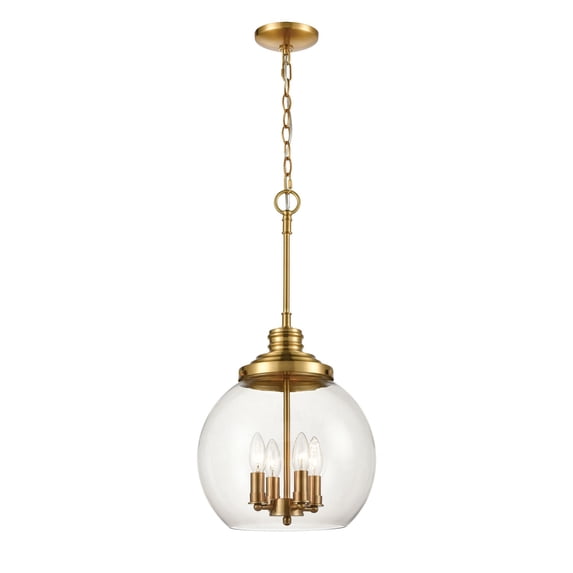 Elk Home 13-Inch Wide Chandra Pendant, Transitional, Burnished Brass