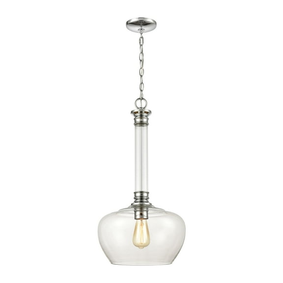 Elk Home 13-Inch Wide Glasgow Pendant, Transitional, Polished Chrome