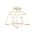 thumbnail image 1 of Elk Home 13-Inch Wide Joanie Semi Flush Mount, Antique White, 1 of 5