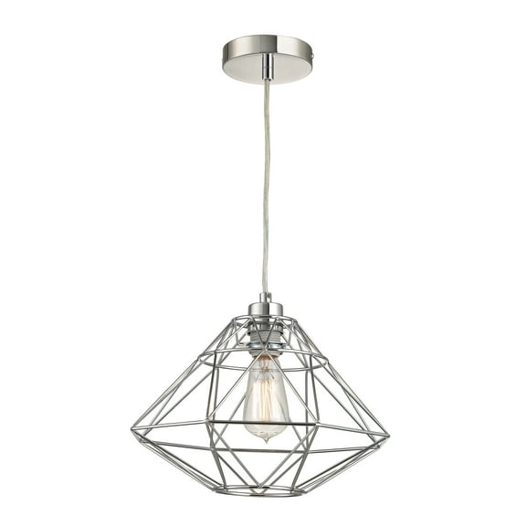 Elk Home 13-Inch Wide Paradigm Pendant, Modern/Contemporary, Chrome