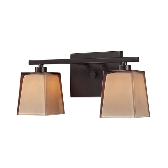 Elk Home 13-Inch Wide Serenity Vanity Light, Modern, Oiled Bronze