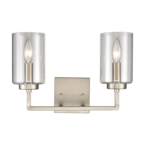 Elk Home 14.5-Inch Wide West End Vanity Light, Brushed Nickel