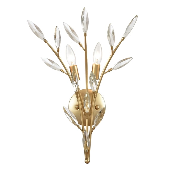 Elk Home 14-Inch Wide Flora Grace Sconce, Traditional, Champagne Gold