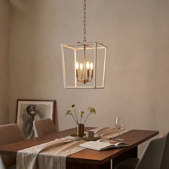 Elk Home 14-Inch Wide Kingdom Pendant, Transitional, Aged Brass