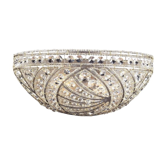 Elk Home 14-Inch Wide Renaissance Sconce, Traditional, Sunset Silver