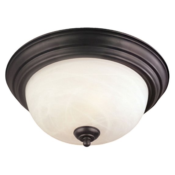 Elk Home 14-Inch Wide Tahoe Flush Mount, Traditional, Painted Bronze
