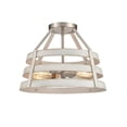 thumbnail image 1 of Elk Home 15-Inch Wide Brigantine Semi Flush Mount, Satin Nickel, 1 of 3