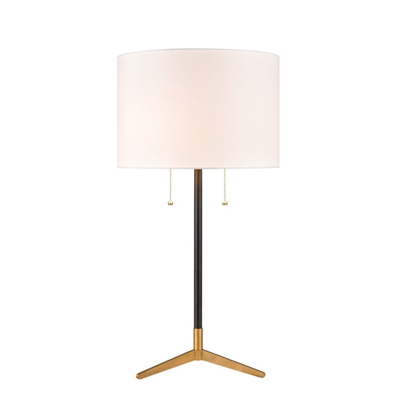 Elk Home 15-Inch Wide Clubhouse Table Lamp, Transitional, Matte Black