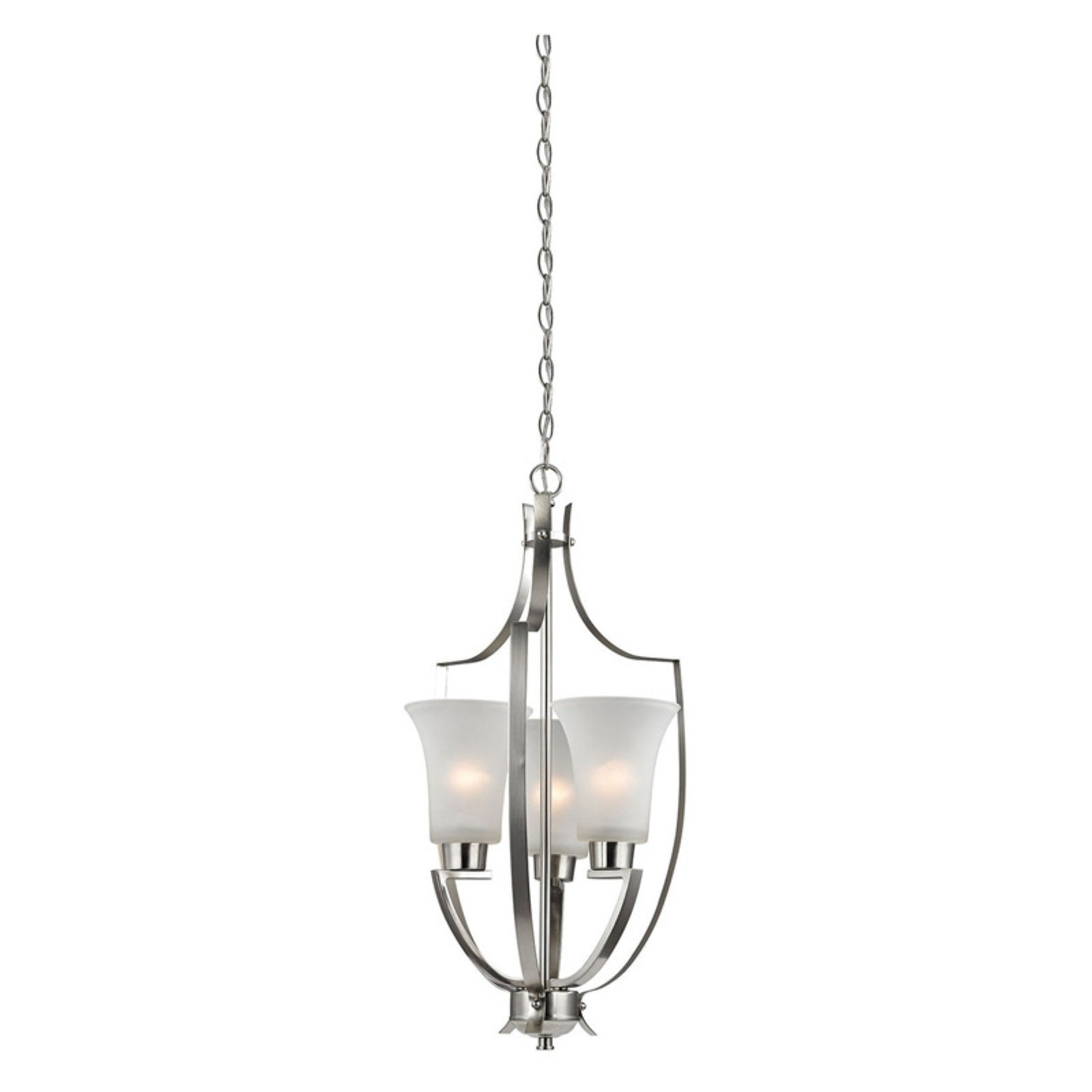 Elegant Thomas 15'' Wide Brushed Nickel 3-Light Pendant