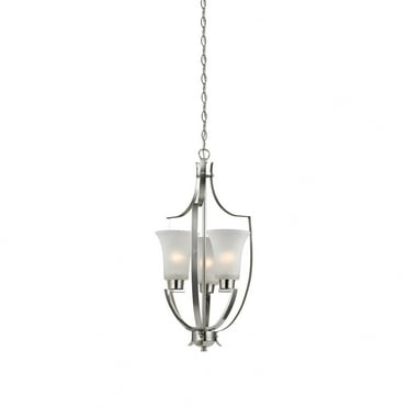 Elk Home 15-Inch Wide Foyer Pendant, Traditional, Brushed Nickel