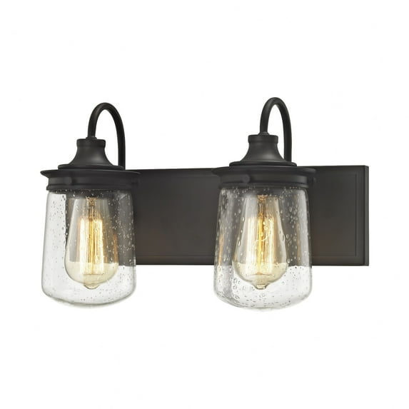 Elk Home 15-Inch Wide Hamel Vanity Light, Transitional, Oiled Bronze