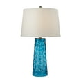 thumbnail image 1 of Elk Home 15-Inch Wide Hammered Glass Table Lamp, Transitional, Blue, 1 of 5