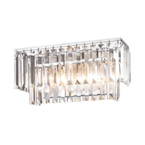 Elk Home 15-Inch Wide Palacial Bath Light, Traditional-Polished Chrome