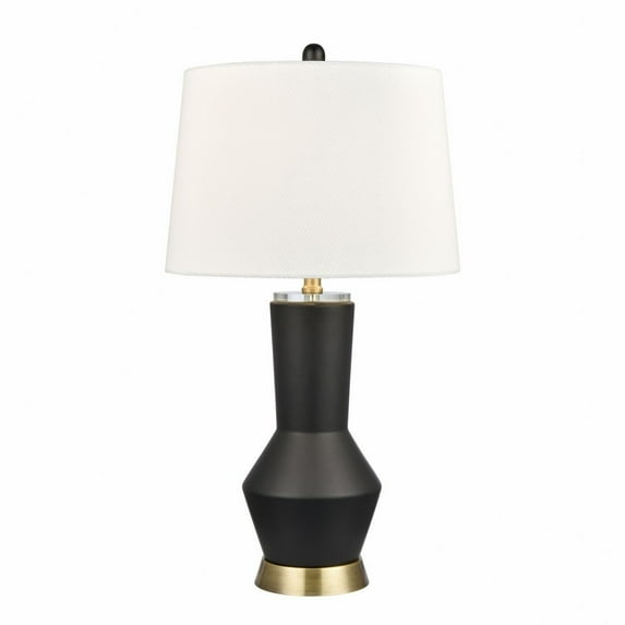 Elk Home 15-Inch Wide Stanwell Table Lamp, Transitional, Matte Black