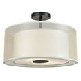 thumbnail image 1 of Elk Home 16-Inch Wide Ashland Semi Flush Mount Modern-Matte Black, 1 of 2